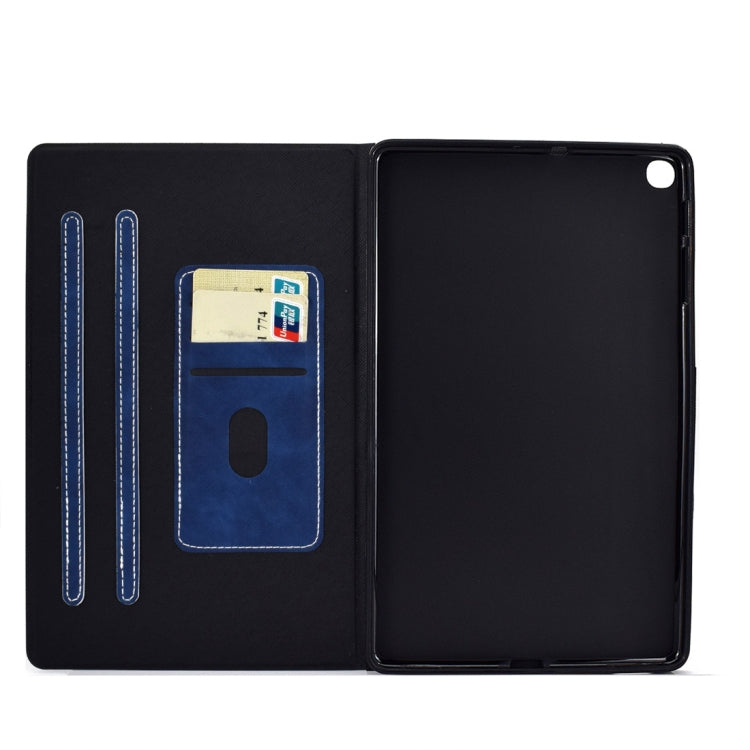 For Samsung Galaxy Tab A 10.1 (2019) T510/T515 Cowhide Texture Horizontal Flip Leather Case with Holder & Card Slots