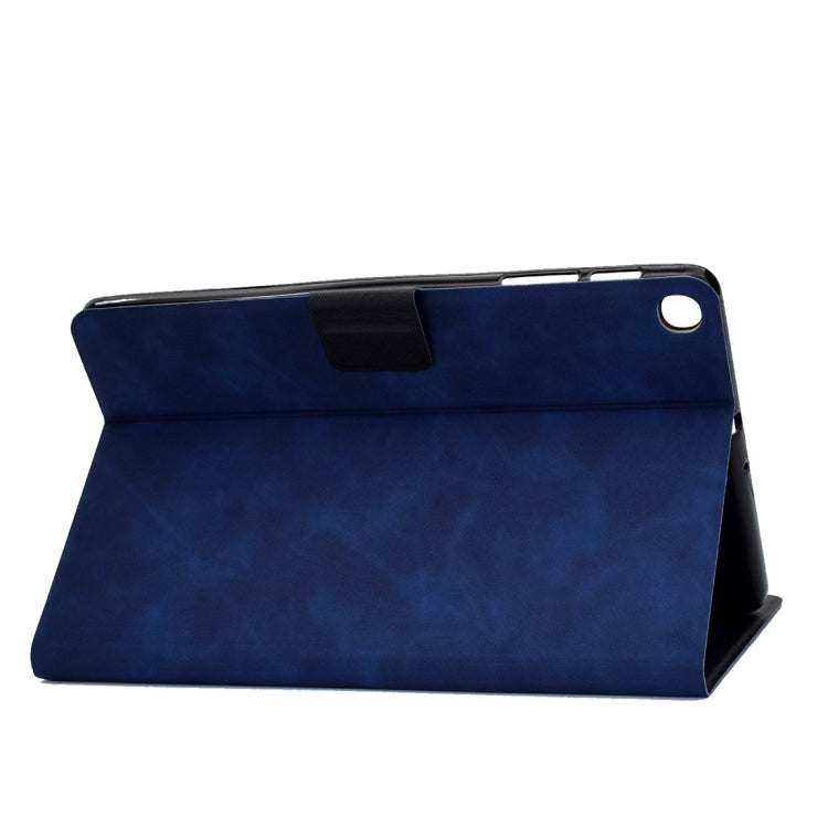 For Samsung Galaxy Tab A 10.1 (2019) T510/T515 Cowhide Texture Horizontal Flip Leather Case with Holder & Card Slots