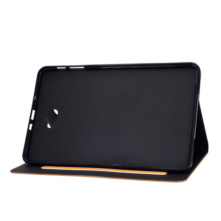 For Samsung Galaxy Tab A 10.1 (2016) T580/T585 Cowhide Texture Horizontal Flip Leather Case with Holder & Card Slots & Sleep / Wake-up Function