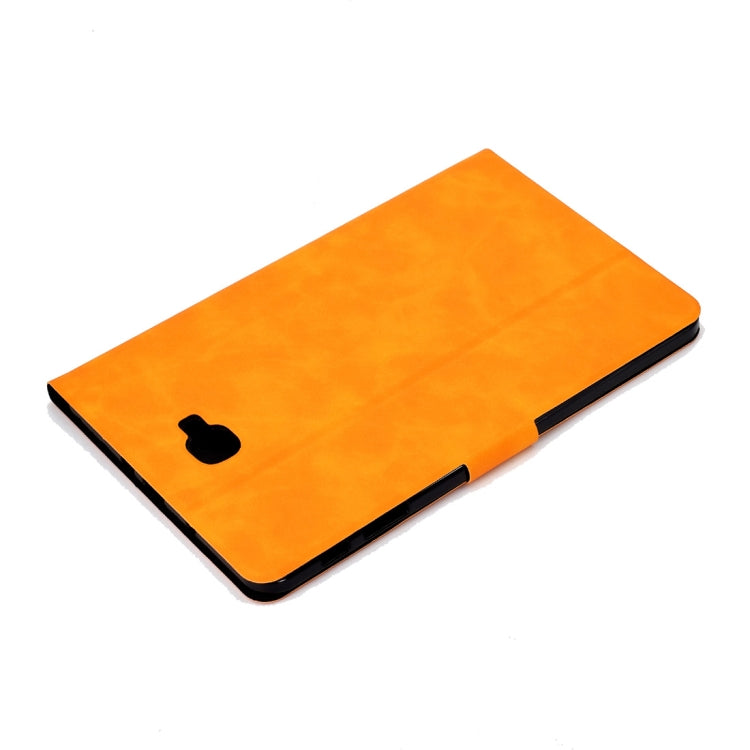 For Samsung Galaxy Tab A 10.1 (2016) T580/T585 Cowhide Texture Horizontal Flip Leather Case with Holder & Card Slots & Sleep / Wake-up Function
