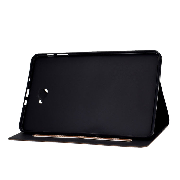 For Samsung Galaxy Tab A 10.1 (2016) T580/T585 Cowhide Texture Horizontal Flip Leather Case with Holder & Card Slots & Sleep / Wake-up Function