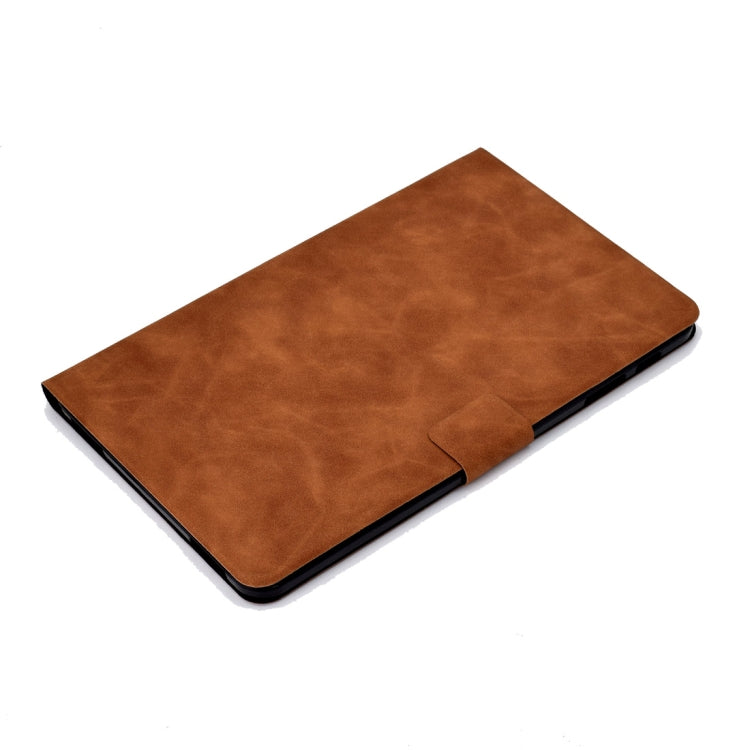 For Samsung Galaxy Tab A 10.1 (2016) T580/T585 Cowhide Texture Horizontal Flip Leather Case with Holder & Card Slots & Sleep / Wake-up Function