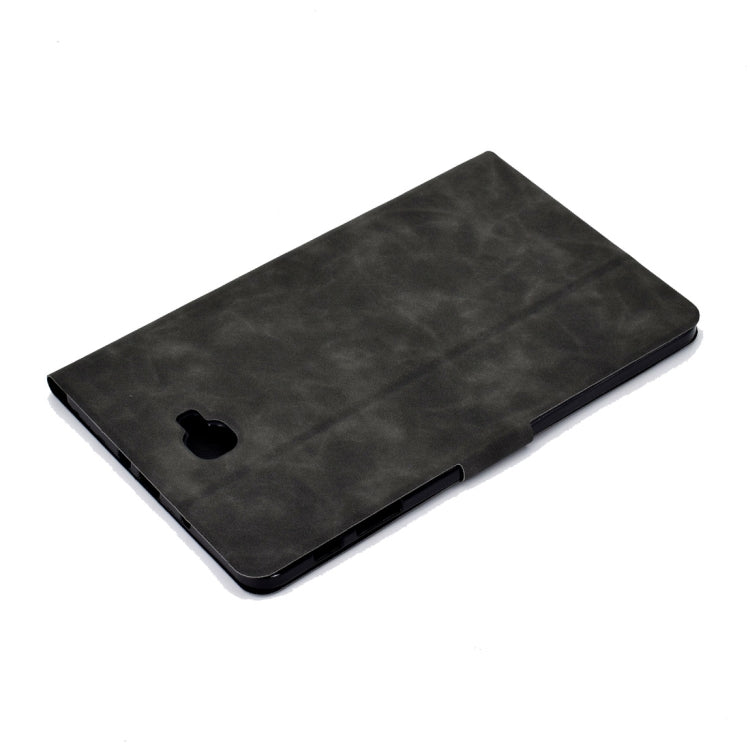 For Samsung Galaxy Tab A 10.1 (2016) T580/T585 Cowhide Texture Horizontal Flip Leather Case with Holder & Card Slots & Sleep / Wake-up Function