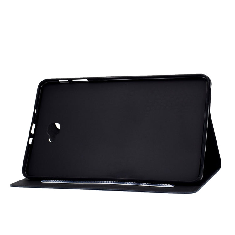 For Samsung Galaxy Tab A 10.1 (2016) T580/T585 Cowhide Texture Horizontal Flip Leather Case with Holder & Card Slots & Sleep / Wake-up Function