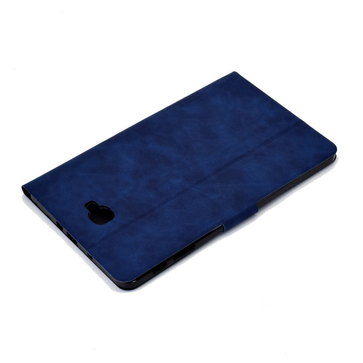 For Samsung Galaxy Tab A 10.1 (2016) T580/T585 Cowhide Texture Horizontal Flip Leather Case with Holder & Card Slots & Sleep / Wake-up Function