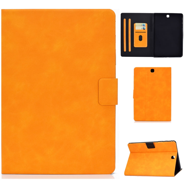 For Samsung Galaxy Tab A 9.7 T550/T555C Cowhide Texture Horizontal Flip Leather Case with Holder & Card Slots & Sleep / Wake-up Function