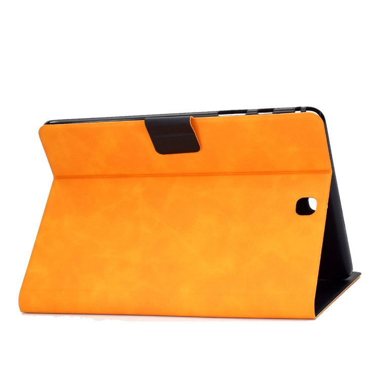 For Samsung Galaxy Tab A 9.7 T550/T555C Cowhide Texture Horizontal Flip Leather Case with Holder & Card Slots & Sleep / Wake-up Function