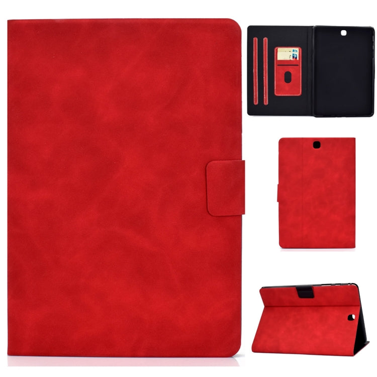 For Samsung Galaxy Tab A 9.7 T550/T555C Cowhide Texture Horizontal Flip Leather Case with Holder & Card Slots & Sleep / Wake-up Function