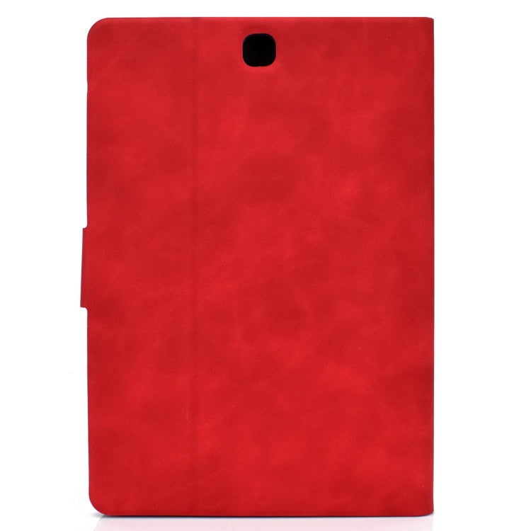For Samsung Galaxy Tab A 9.7 T550/T555C Cowhide Texture Horizontal Flip Leather Case with Holder & Card Slots & Sleep / Wake-up Function