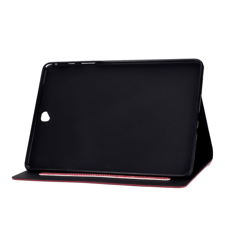For Samsung Galaxy Tab A 9.7 T550/T555C Cowhide Texture Horizontal Flip Leather Case with Holder & Card Slots & Sleep / Wake-up Function