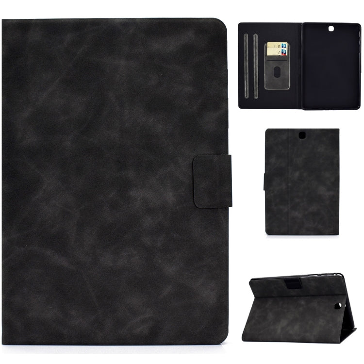 For Samsung Galaxy Tab A 9.7 T550/T555C Cowhide Texture Horizontal Flip Leather Case with Holder & Card Slots & Sleep / Wake-up Function