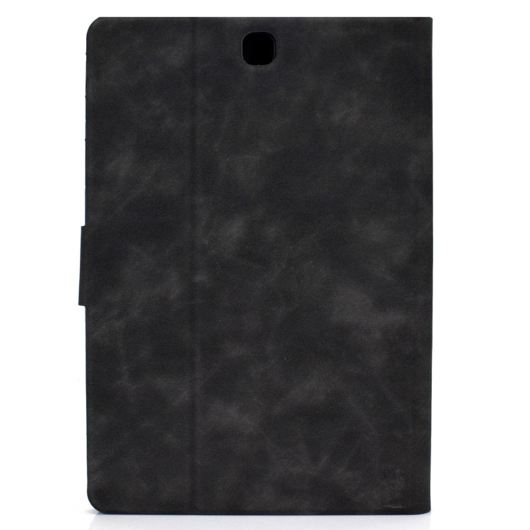 For Samsung Galaxy Tab A 9.7 T550/T555C Cowhide Texture Horizontal Flip Leather Case with Holder & Card Slots & Sleep / Wake-up Function