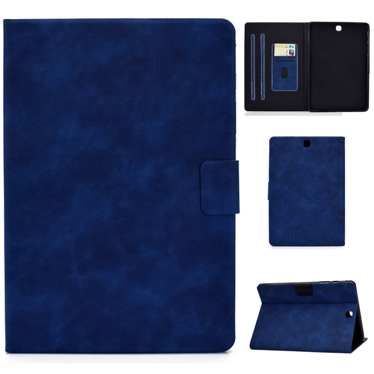 For Samsung Galaxy Tab A 9.7 T550/T555C Cowhide Texture Horizontal Flip Leather Case with Holder & Card Slots & Sleep / Wake-up Function