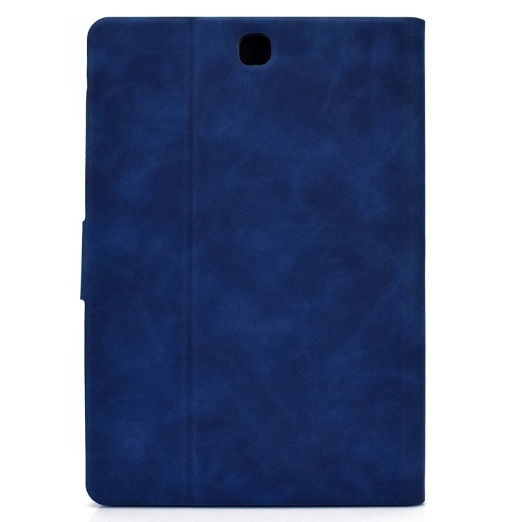 For Samsung Galaxy Tab A 9.7 T550/T555C Cowhide Texture Horizontal Flip Leather Case with Holder & Card Slots & Sleep / Wake-up Function