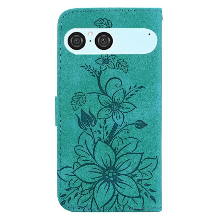 For Sony Xperia 10 VII Lily Embossed Leather Phone Case