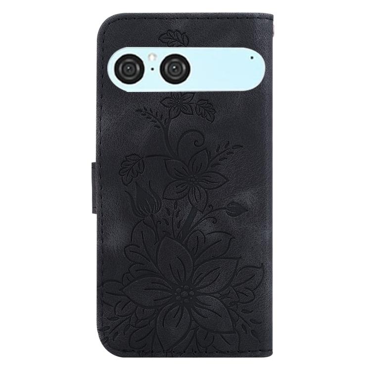 For Sony Xperia 10 VII Lily Embossed Leather Phone Case