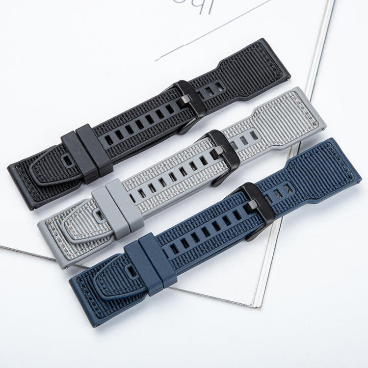 For Apple Watch Series 10 42mm Hybrid Braid Nylon Silicone Watch Band