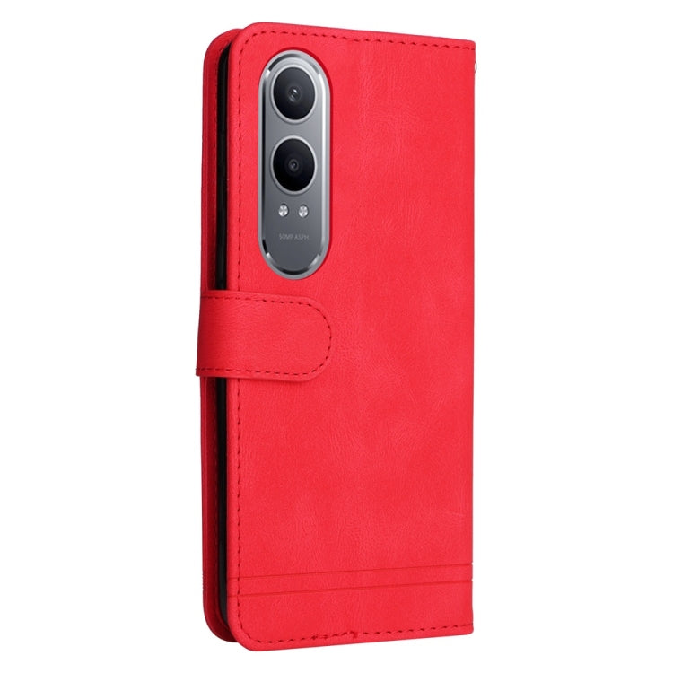For OnePlus Nord CE4 Lite Skin Feel Life Tree Metal Button Leather Phone Case