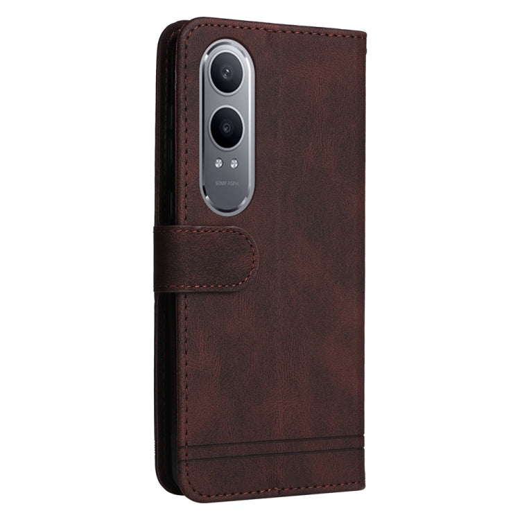 For OnePlus Nord CE4 Lite Skin Feel Life Tree Metal Button Leather Phone Case