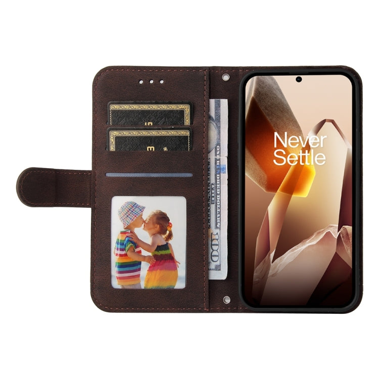 For OnePlus 13 Skin Feel Life Tree Metal Button Leather Phone Case