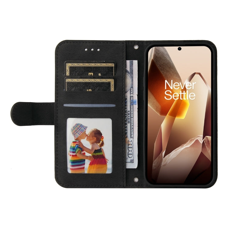 For OnePlus 13 Skin Feel Life Tree Metal Button Leather Phone Case
