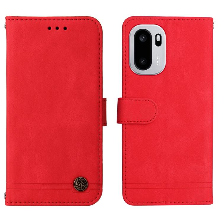 For OnePlus Ace 6 / 15R Skin Feel Life Tree Metal Button Leather Phone Case