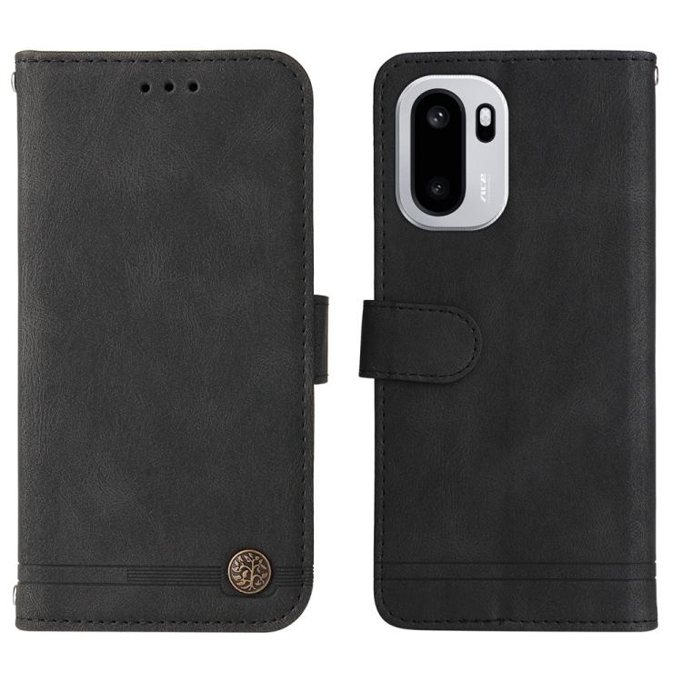 For OnePlus Ace 6 / 15R Skin Feel Life Tree Metal Button Leather Phone Case