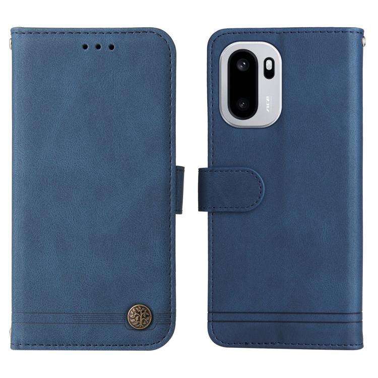 For OnePlus Ace 6 / 15R Skin Feel Life Tree Metal Button Leather Phone Case