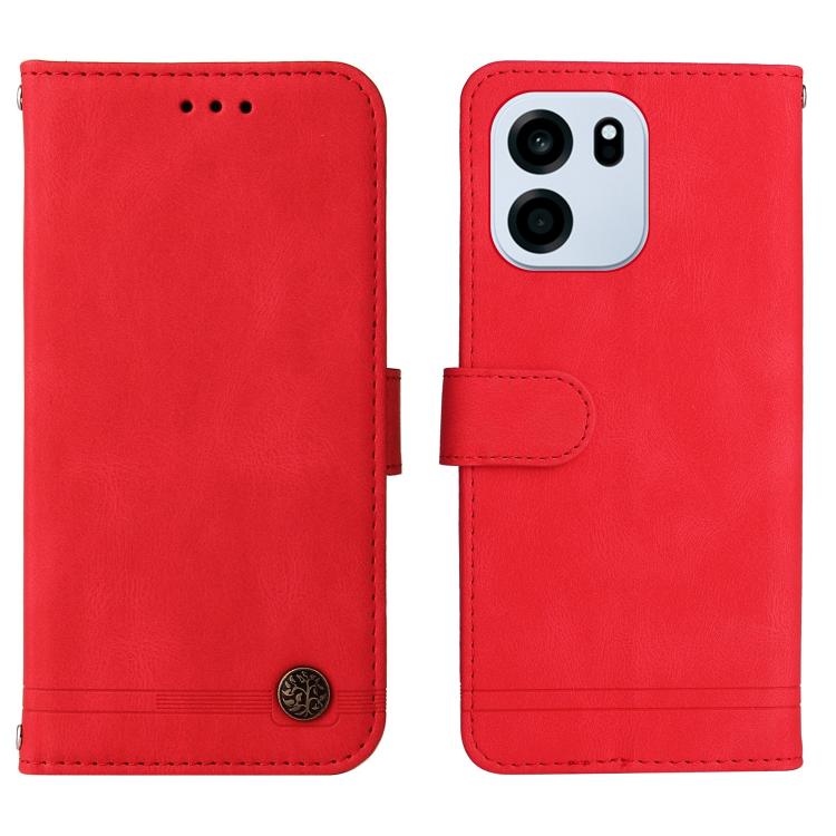 For OnePlus Turbo 6V / Turbo 6 Skin Feel Life Tree Metal Button Leather Phone Case