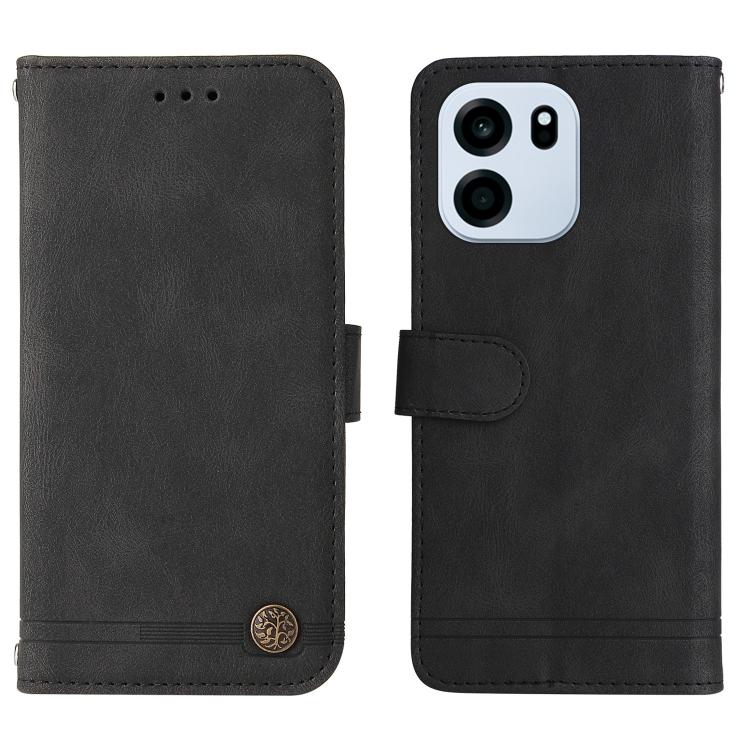 For OnePlus Turbo 6V / Turbo 6 Skin Feel Life Tree Metal Button Leather Phone Case