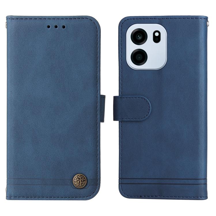 For OnePlus Turbo 6V / Turbo 6 Skin Feel Life Tree Metal Button Leather Phone Case