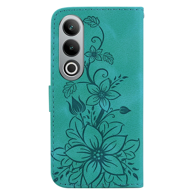 For OnePlus Nord CE4 5G Lily Embossed Leather Phone Case