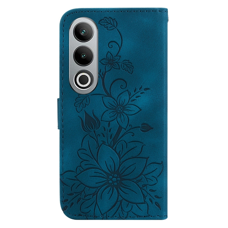 For OnePlus Nord CE4 5G Lily Embossed Leather Phone Case