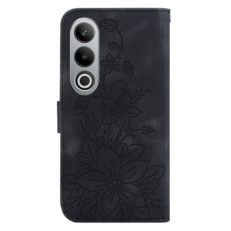 For OnePlus Nord CE4 5G Lily Embossed Leather Phone Case
