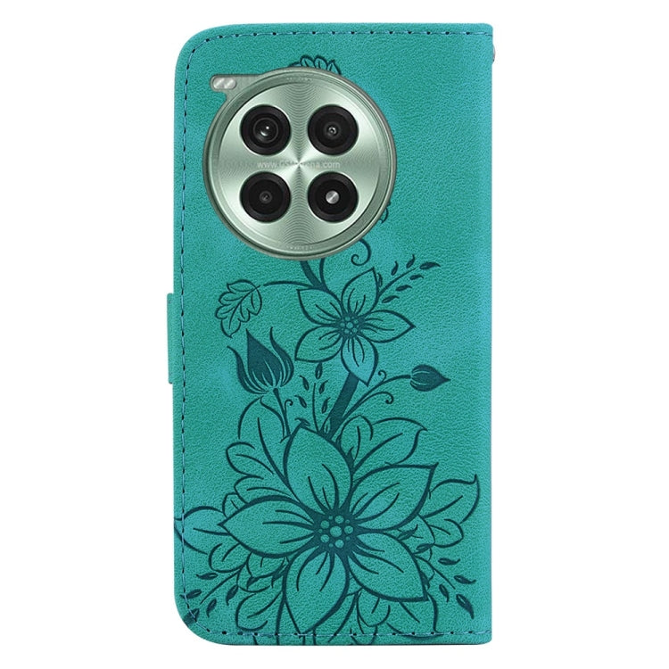 For OnePlus Ace 3 Pro Lily Embossed Leather Phone Case