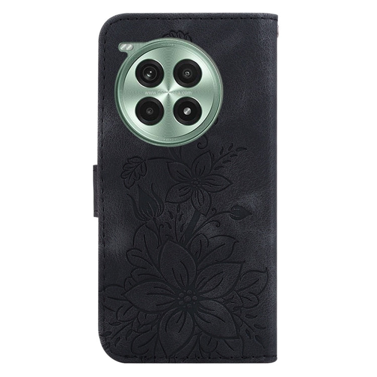 For OnePlus Ace 3 Pro Lily Embossed Leather Phone Case