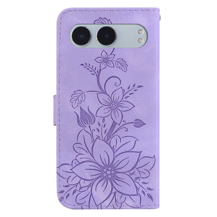 For OnePlus Nord 4 Lily Embossed Leather Phone Case