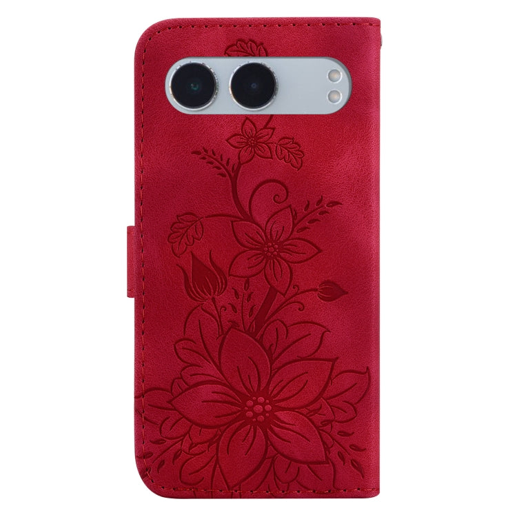 For OnePlus Nord 4 Lily Embossed Leather Phone Case