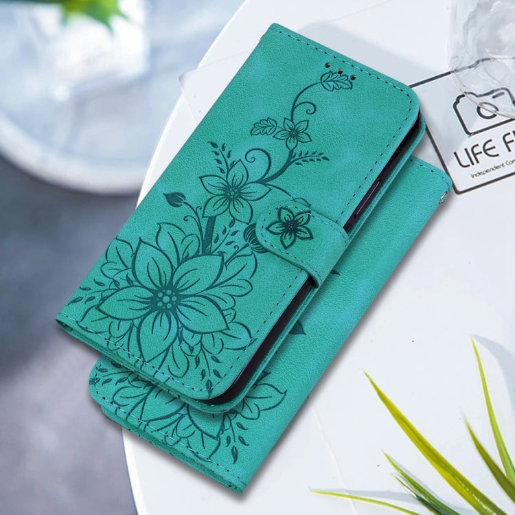 For OnePlus Nord CE4 Lite Lily Embossed Leather Phone Case