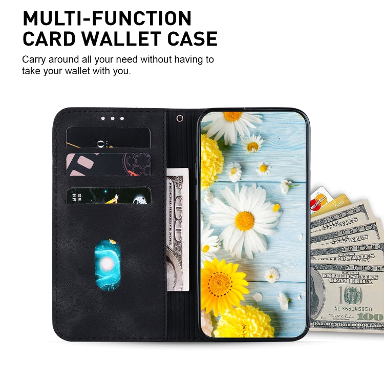 For iPhone 16 Pro Lily Embossed Leather Phone Case