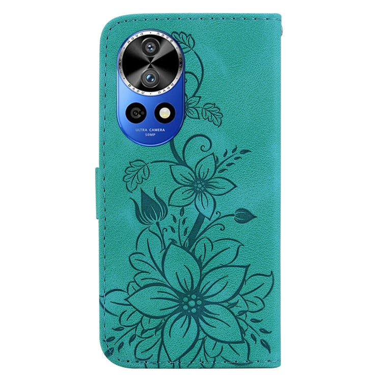 For Huawei nova 12 Ultra Lily Embossed Leather Phone Case