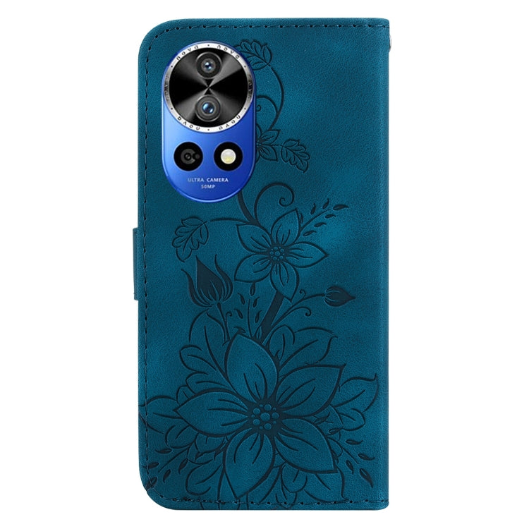 For Huawei nova 12 Ultra Lily Embossed Leather Phone Case