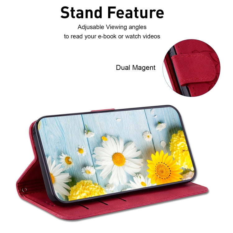 For Huawei nova 12 Ultra Lily Embossed Leather Phone Case