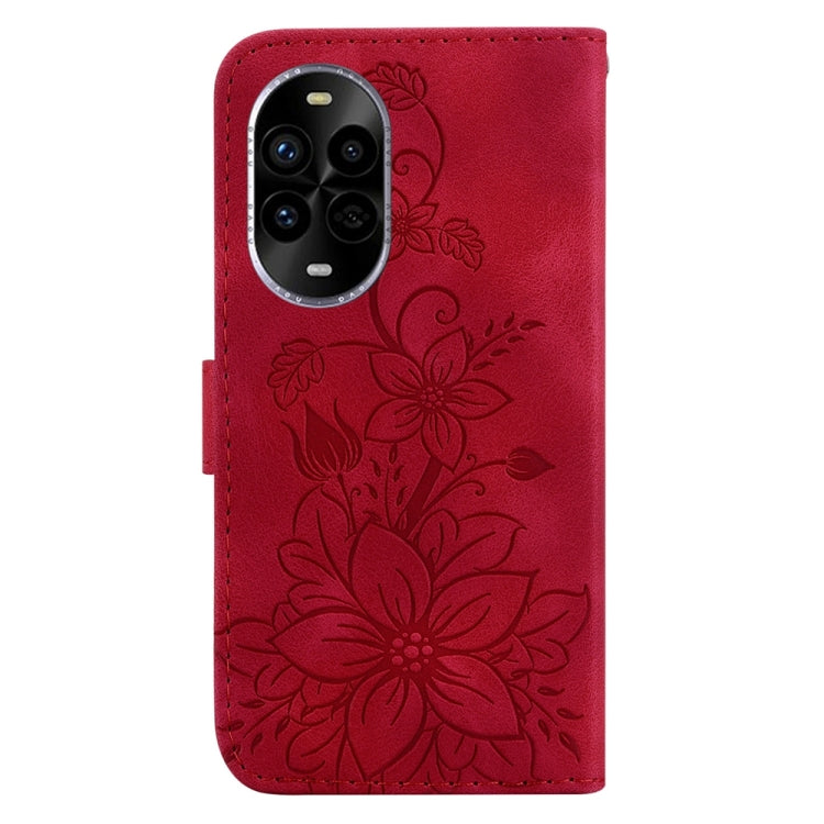 For Huawei nova 13 Pro Lily Embossed Leather Phone Case