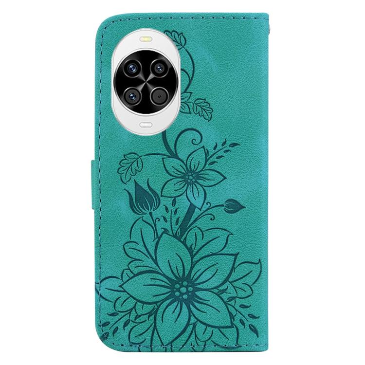 For Huawei nova 14 Lily Embossed Leather Phone Case