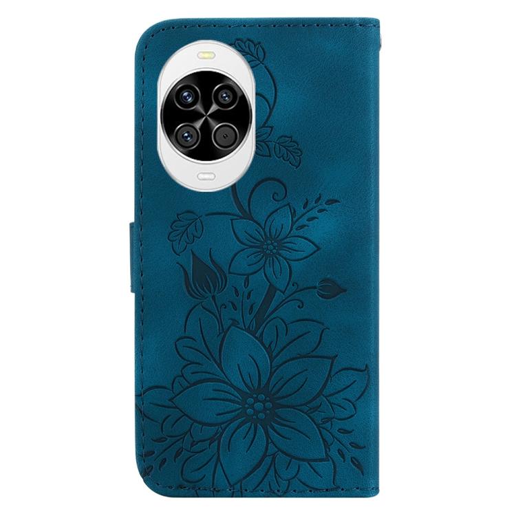 For Huawei nova 14 Lily Embossed Leather Phone Case