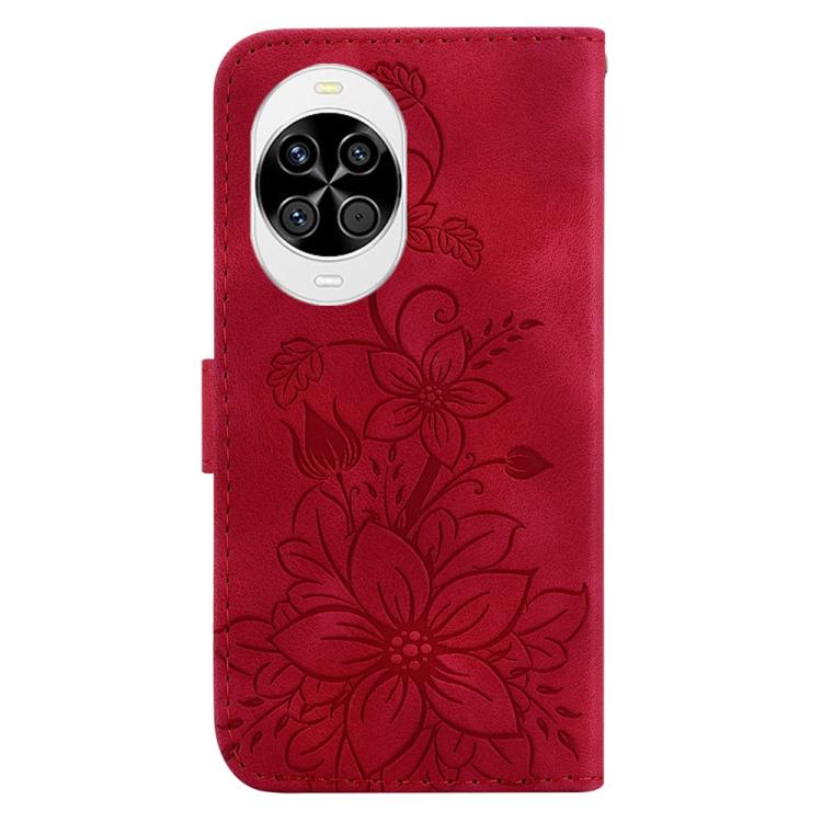 For Huawei nova 14 Lily Embossed Leather Phone Case