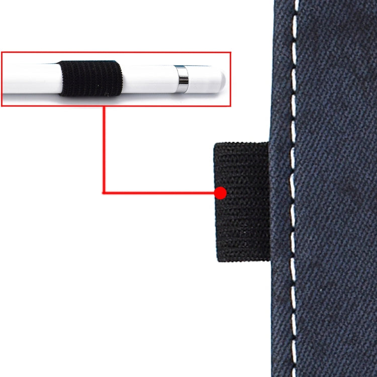 For Amazon Kindle Fire HD 8 (2020) Marble Style Cloth Texture Tablet PC Protective Leather Case with Bracket & Card Slot & Pen Slot & Anti Skid Strip & Wake-up / Sleep Function