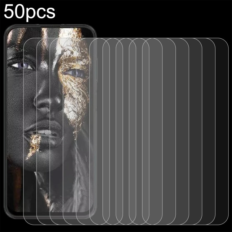 For Hisense Infinity H50 Zoom 50pcs 0.26mm 9H 2.5D Tempered Glass Film