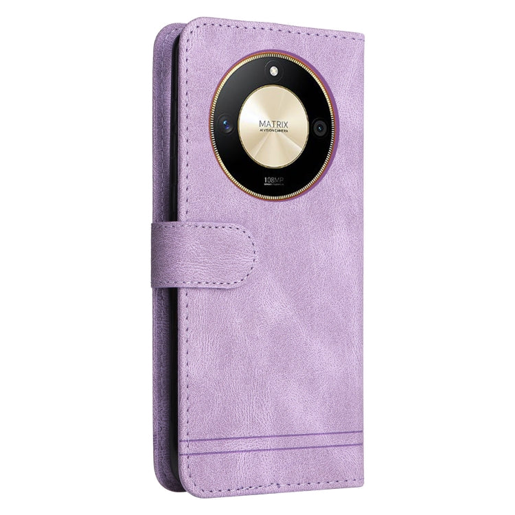 For Honor X50 Skin Feel Life Tree Metal Button Leather Phone Case